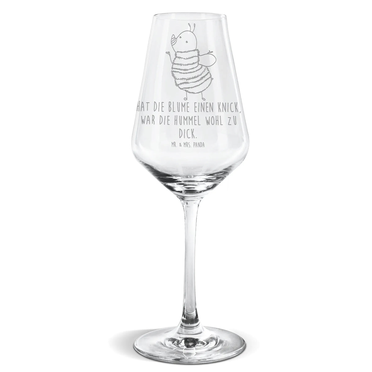White Wine Glass bumblebee fluffy small animals, cute, funny, cute animal motives, hand drawn, small world, funny sayings, good mood, happy, gifts, gift ideas, special gifts, animal lover, card, Flower, Fluffy, Nature, Bumblebee, Bee