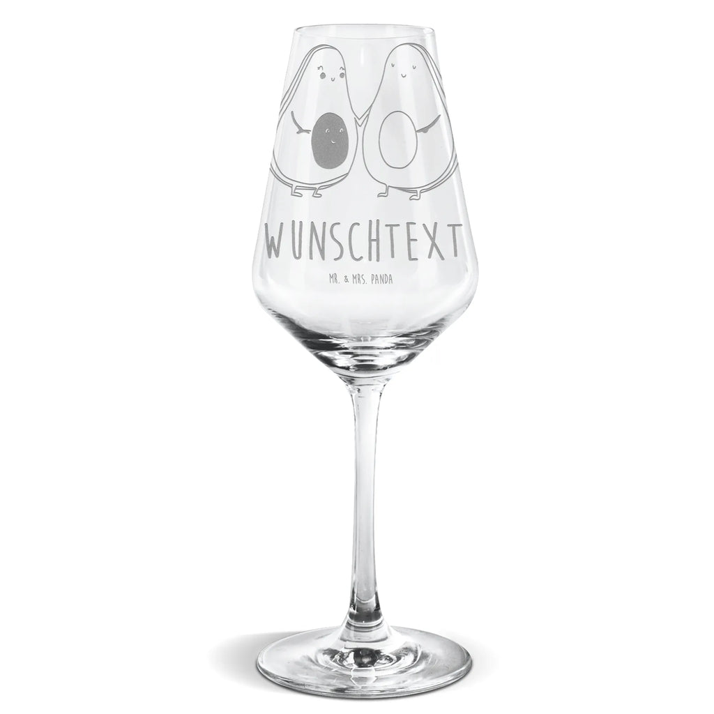 Spersonalizowany kieliszek do białego wina Awokado para Awokado, Warzywa, Wegan, Zdrowy