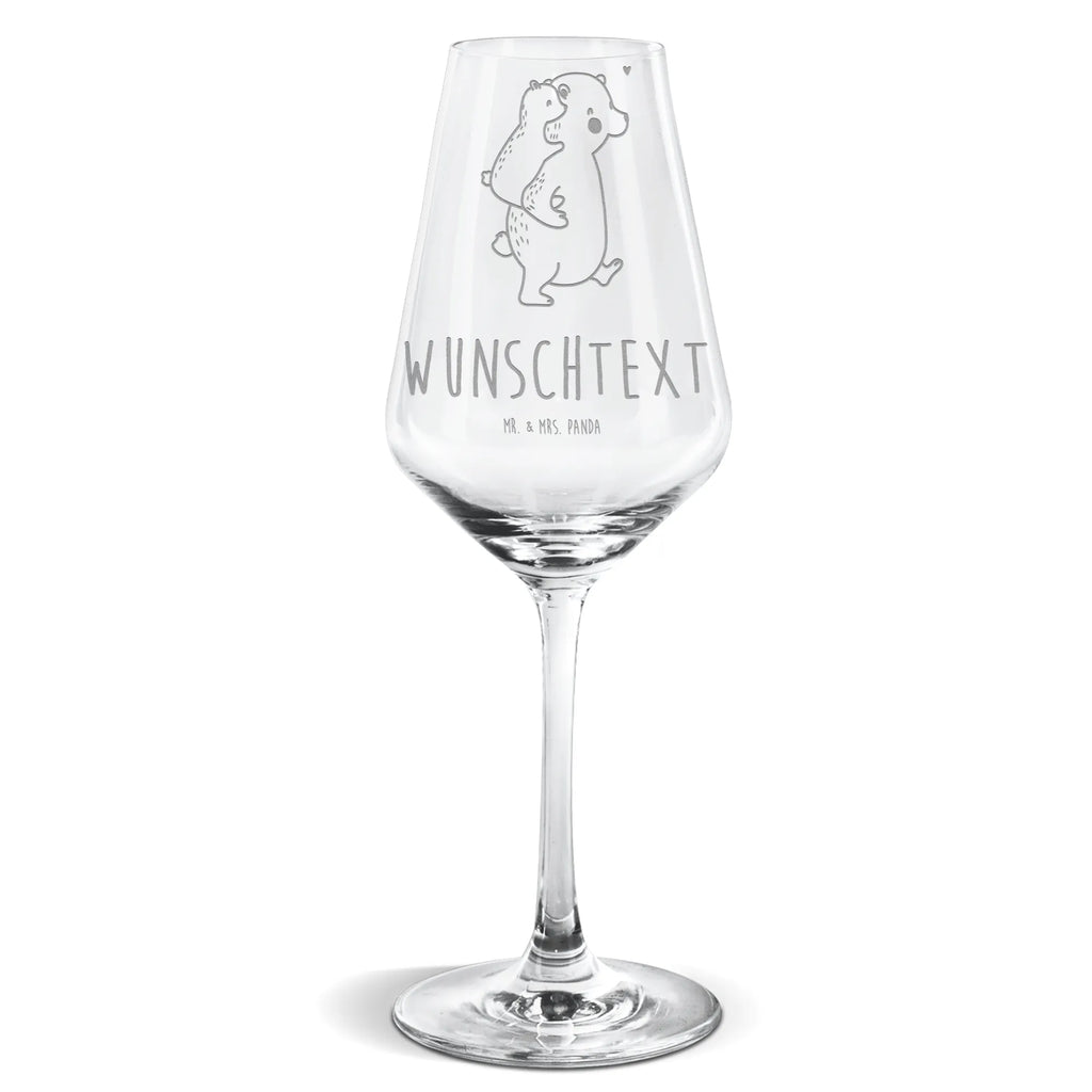 Personalized White Wine Glass Papa Bear Family, Father's Day, Mother's Day, brother, sister, Mom, Dad, dad, daddy, uncle, father's day, present, birthday