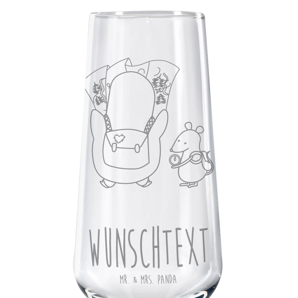 Personalized Sparkling Wine Glass Penguin & Mouse Hiker Penguin, North Pole, Winter, Penguins, adventure, wanderlust, excursion, hiking, adventurer, penguin, road trip, penguins