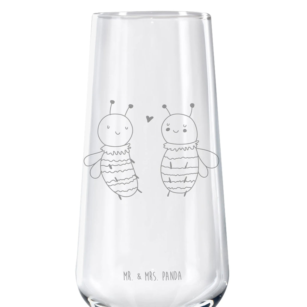 Sparkling wine glass bee In love Bee, wasp, bumblebee