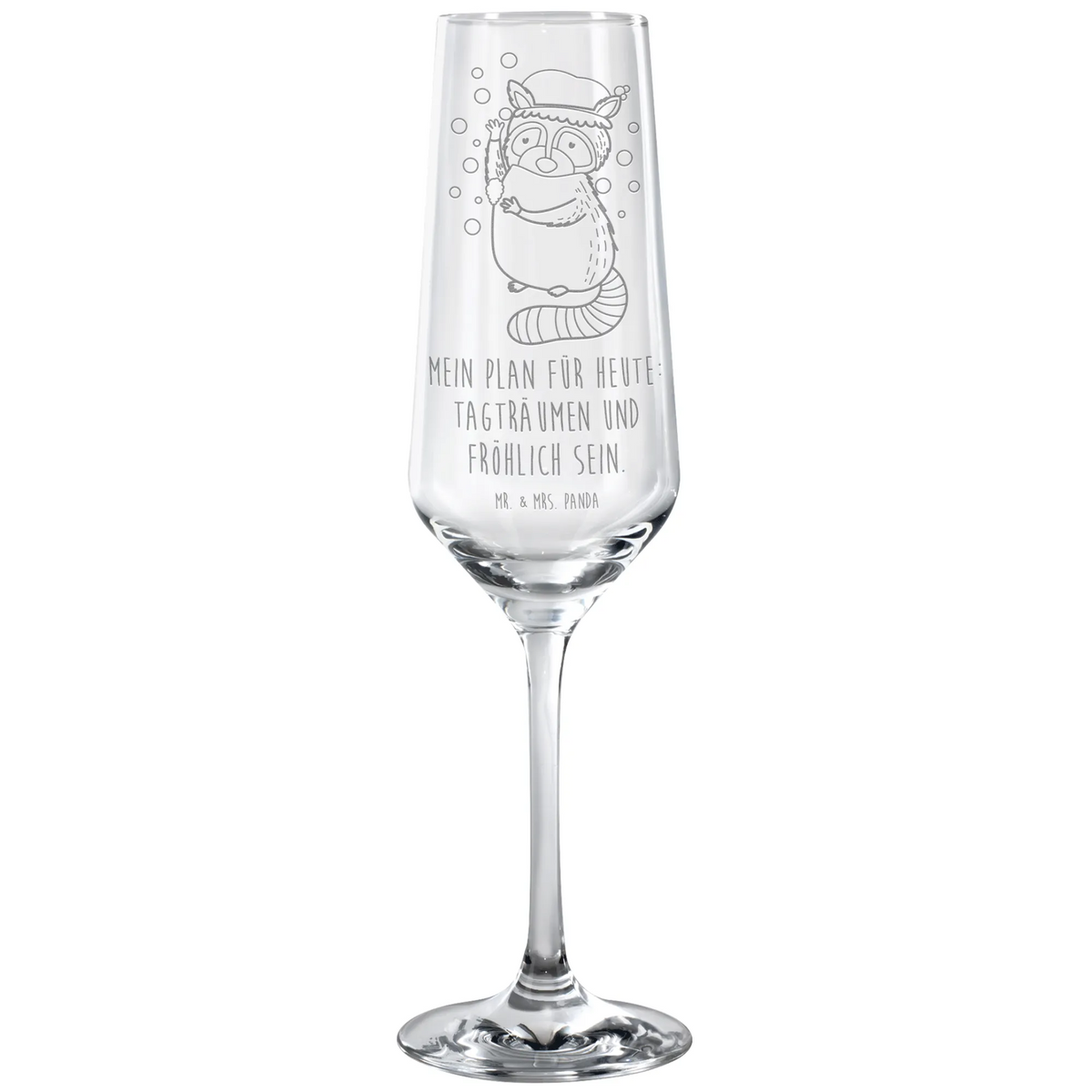 Sektglas Waschbär graviertes sektglas, Champagnerglas, Sektkelch, Trinkglas, Proseccoglas, dekorglas, Sektflöte, Sektglas graviert, Kelchglas, Flute Glas, Geschenkglas, Schaumweinglas, Glas, Sektglas, Sektglas mit Gravur, Lustige Sprüche, Tiere, Tiermotive, Gute Laune, Fröhlich, Waschbär, Waschen, Tagträumen, Plan, Seifenblasen