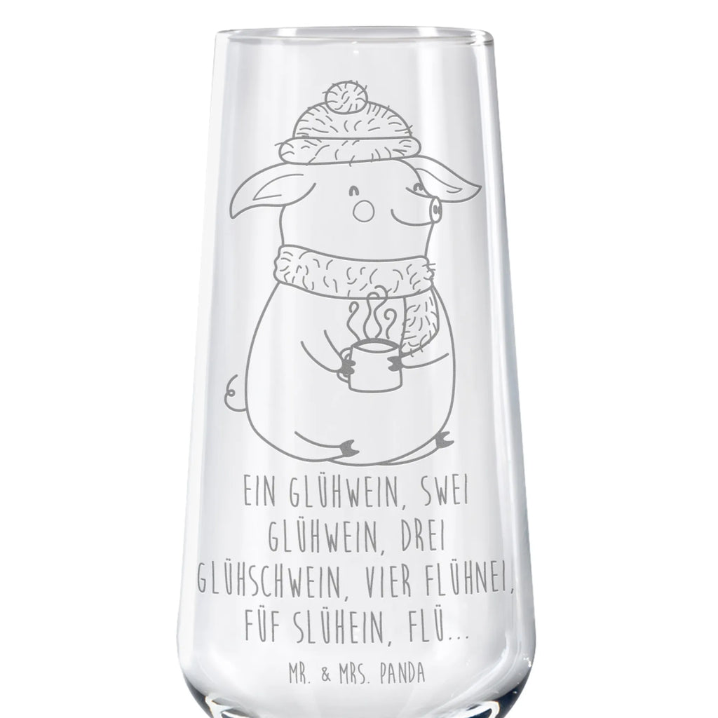 Sparkling wine glass piggy Mulled wine Winter, Christmas, Christmas time, snow, mulled wine, saying, Christmas market, drunk