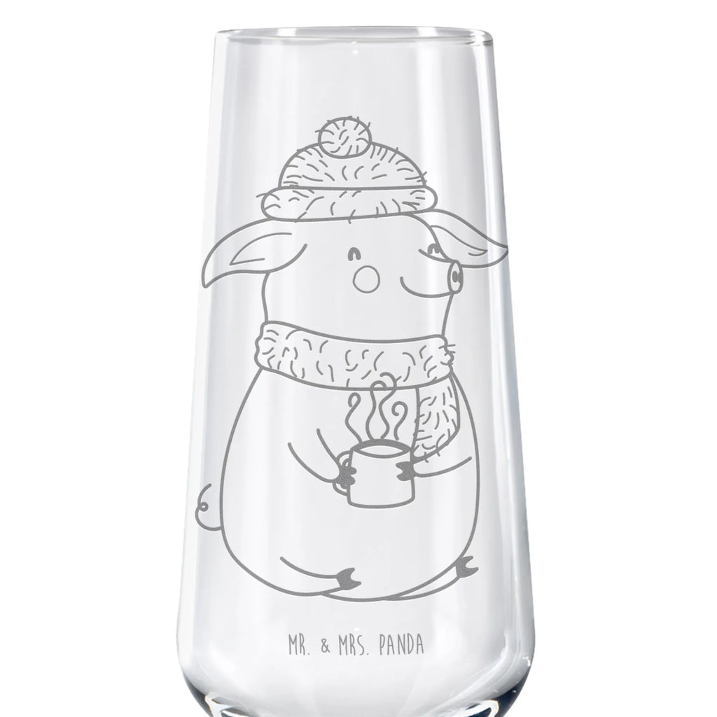 Sparkling wine glass piggy Mulled wine Winter, Christmas, Christmas time, snow, mulled wine, saying, Christmas market, drunk