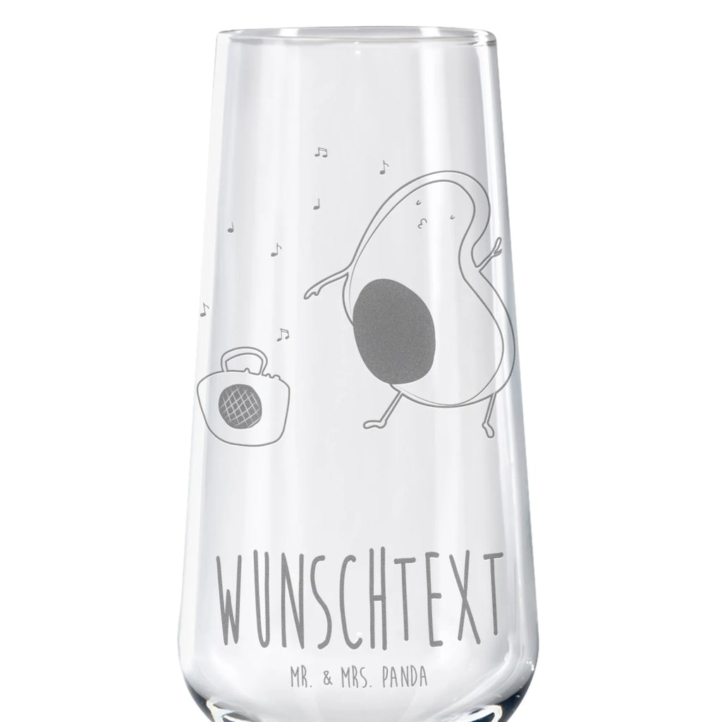 Personalized Sparkling Wine Glass avocado Dance avocado, vegetables