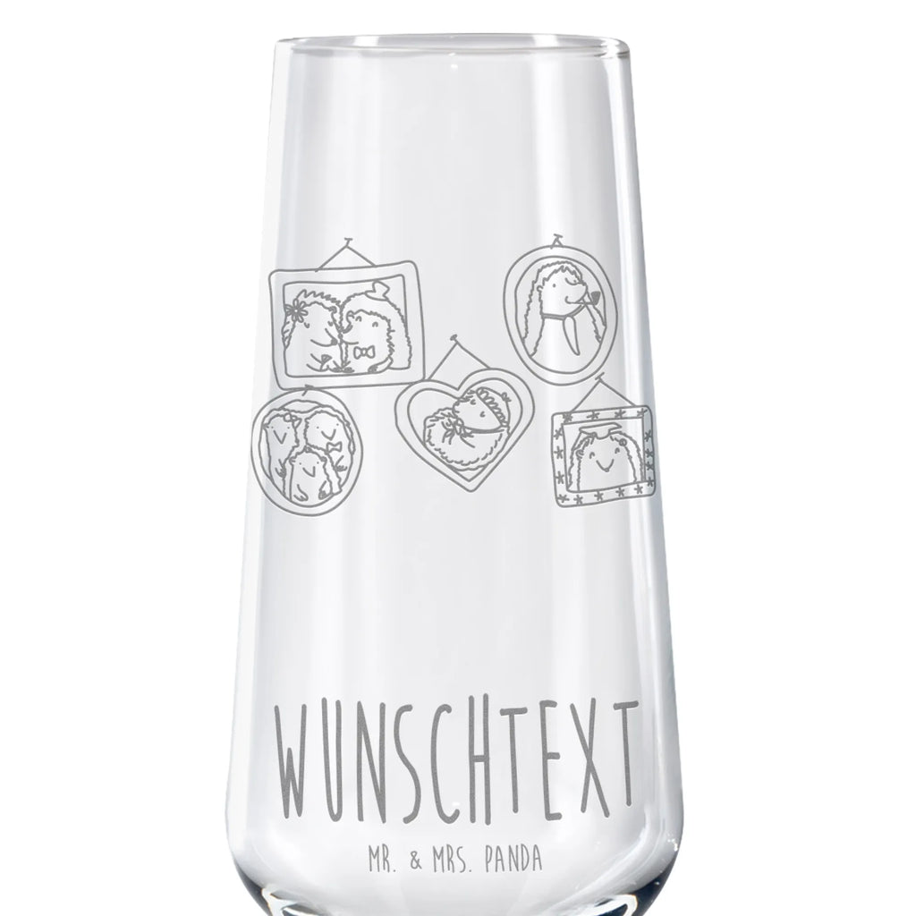 Personalized Sparkling Wine Glass Hedgehog family Family, Father's Day, Mother's Day, brother, sister, Mom, Dad, solidarity, mum, pictures, happiness, hedgehogs, dad, love