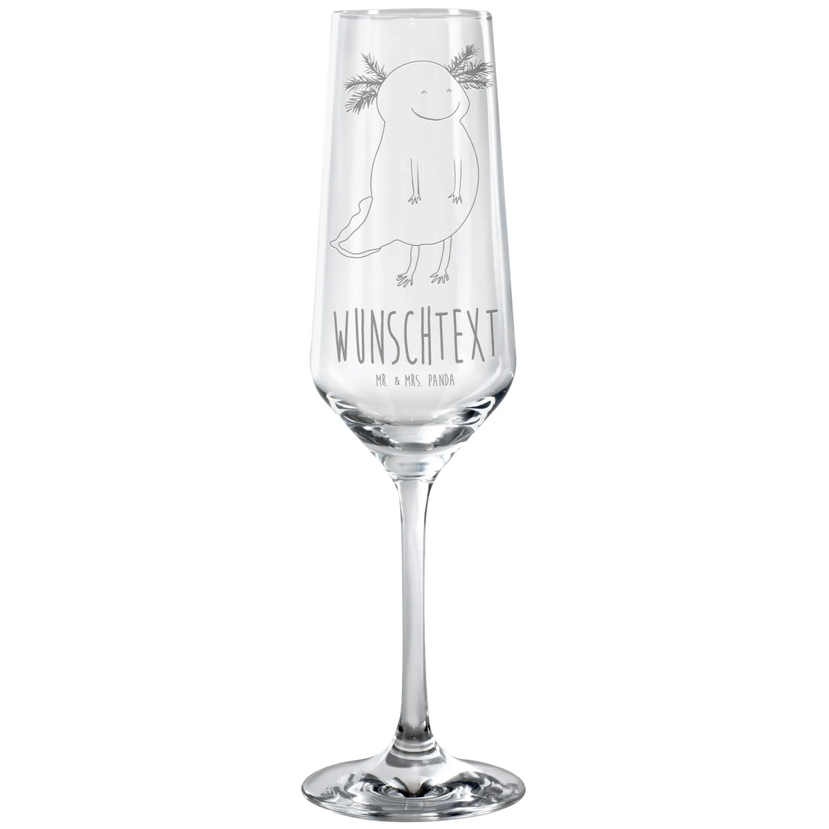 Personalisiertes Sektglas Axolotl Glücklich Personalisiertes Champagnerglas, Champagnerglas Mit Namensgravur, personalisiertes Sektglas, Champagnerglas mit Gravur, Sektglas gravieren lassen, graviertes sektglas, Design-Sektglas Mit Gravur, Champagnerglas Gravur, Sektglas mit Gravur, Sektglas personalisiert, Sektglas personalisieren, Sektglas Mit Namen, Dekoratives Sektglas Mit Wunschnamen, Axolotl, Molch, Schwanzlurch, Lurche, Gute Laune, Motivation, Lurch, Axolot