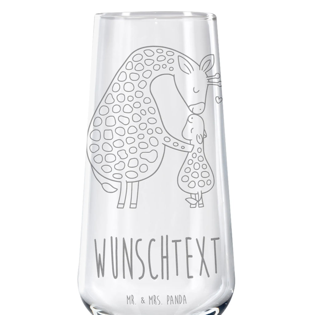 Personalized Sparkling Wine Glass giraffe child Africa, mum, giraffe, daughter, mother, child, son, favourite person
