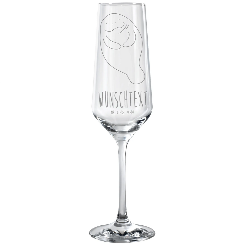 Personalized Sparkling Wine Glass manatee happy Seafood, aquatic animals, ocean, sea, fish, shells, corals, reef, whale, narwhal, sea urchin, lobster, platypus, turtle, manatee, crocodile, orca, shrimp, gifts for seafood lovers, water world, underwater animals, underwater world, vacation, deep sea, seafood fans, gift ideas, seafood decoration, seafood posters, Manatee, Satisfaction, Lovesickness, Girlfriend, Carefulness, New start, Manatees, Respect, New beginning, Self-love