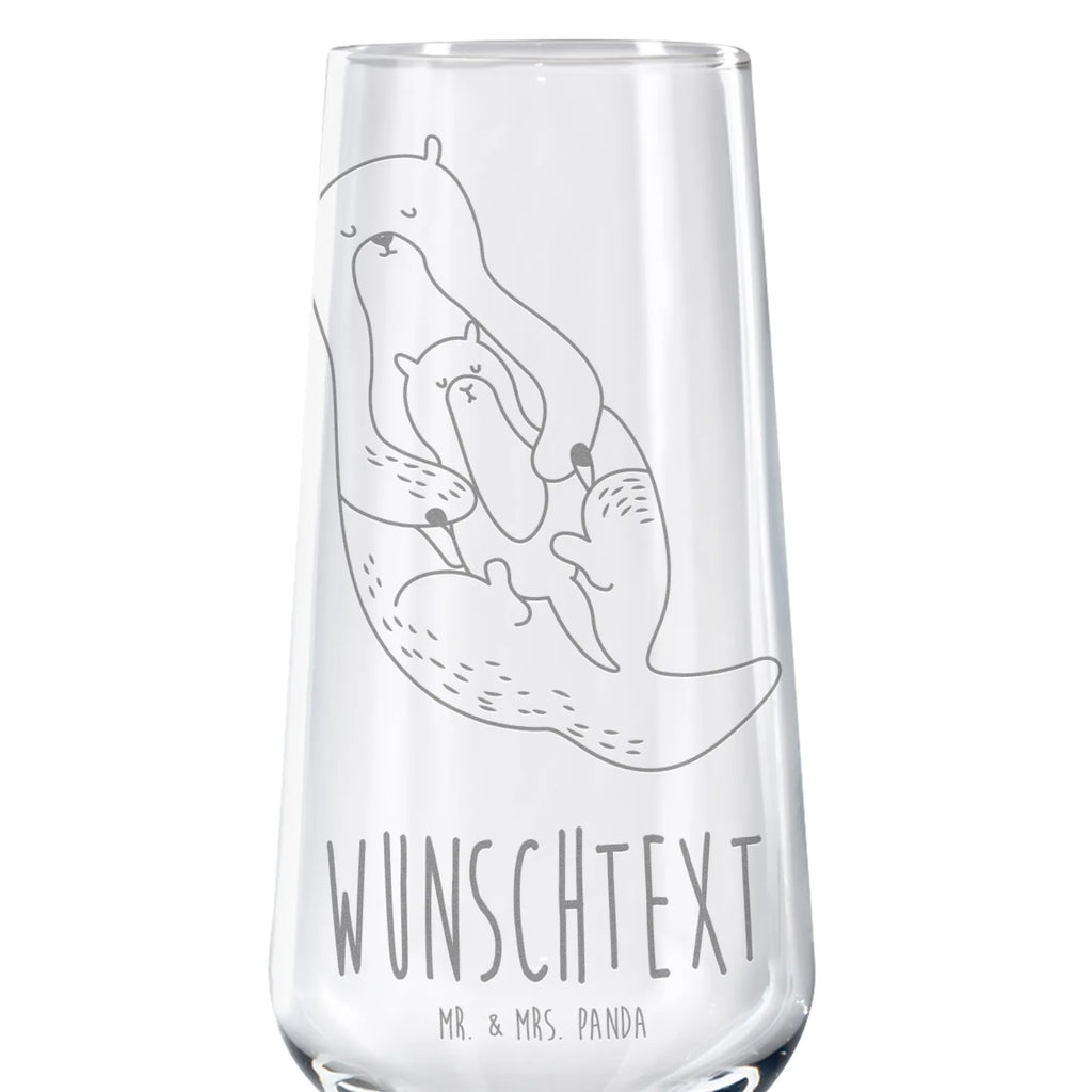 Personalized Sparkling Wine Glass otter child otter, marten, sea otter, European otter, water mammal, aquatic animal, baby otter, predator, water, otter gifts, animal lover, gift ideas for animal lovers, animal, mammal, water animal, gifts for people in love, Otter Sea Otter Lake Otter