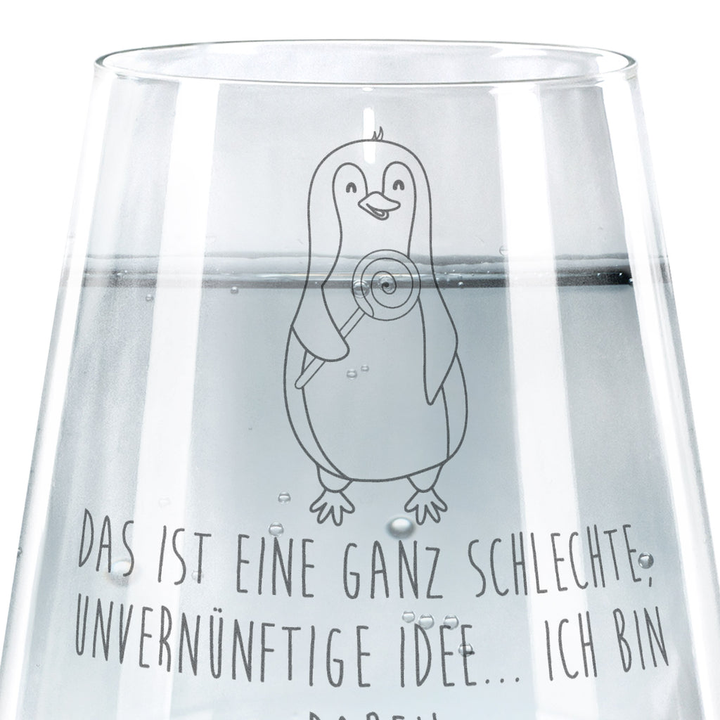 Trinkglas Pinguin Lolli Trinkglas, Trinkglas mit Gravur, Wasserglas, Spülmaschinenfeste Trinkglser, Pinguin, Pinguine, Lolli, Süßigkeiten, Blödsinn, Spruch, Rebell, Gauner, Ganove, Rabauke