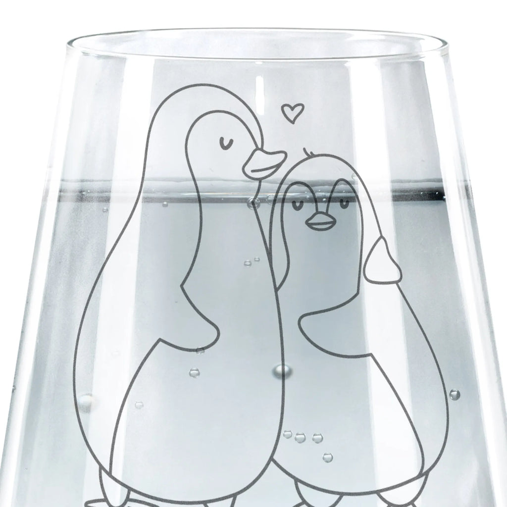 Drinking glass Penguin embrace Penguin, North Pole, Winter, Penguins, penguin, wedding gift, engagement, proof of love, love gift, wedding day, wedding, lovers, anniversary, love
