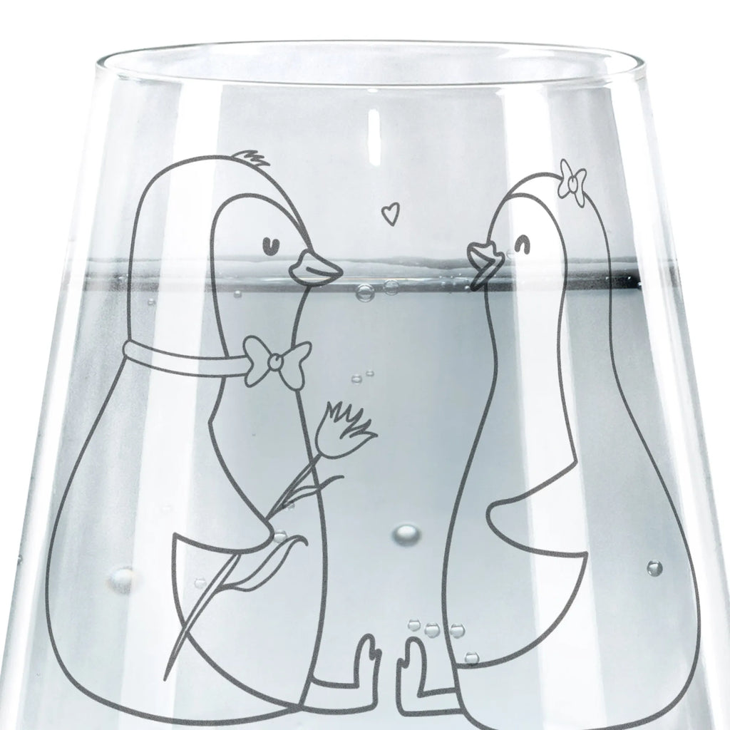 Drinking glass Penguin pair Penguin, North Pole, Winter, Penguins, wedding gift, wedding, penguins, penguin, love gift, engagement, anniversary, great love, dream couple, lovers, wedding day, proof of love, love