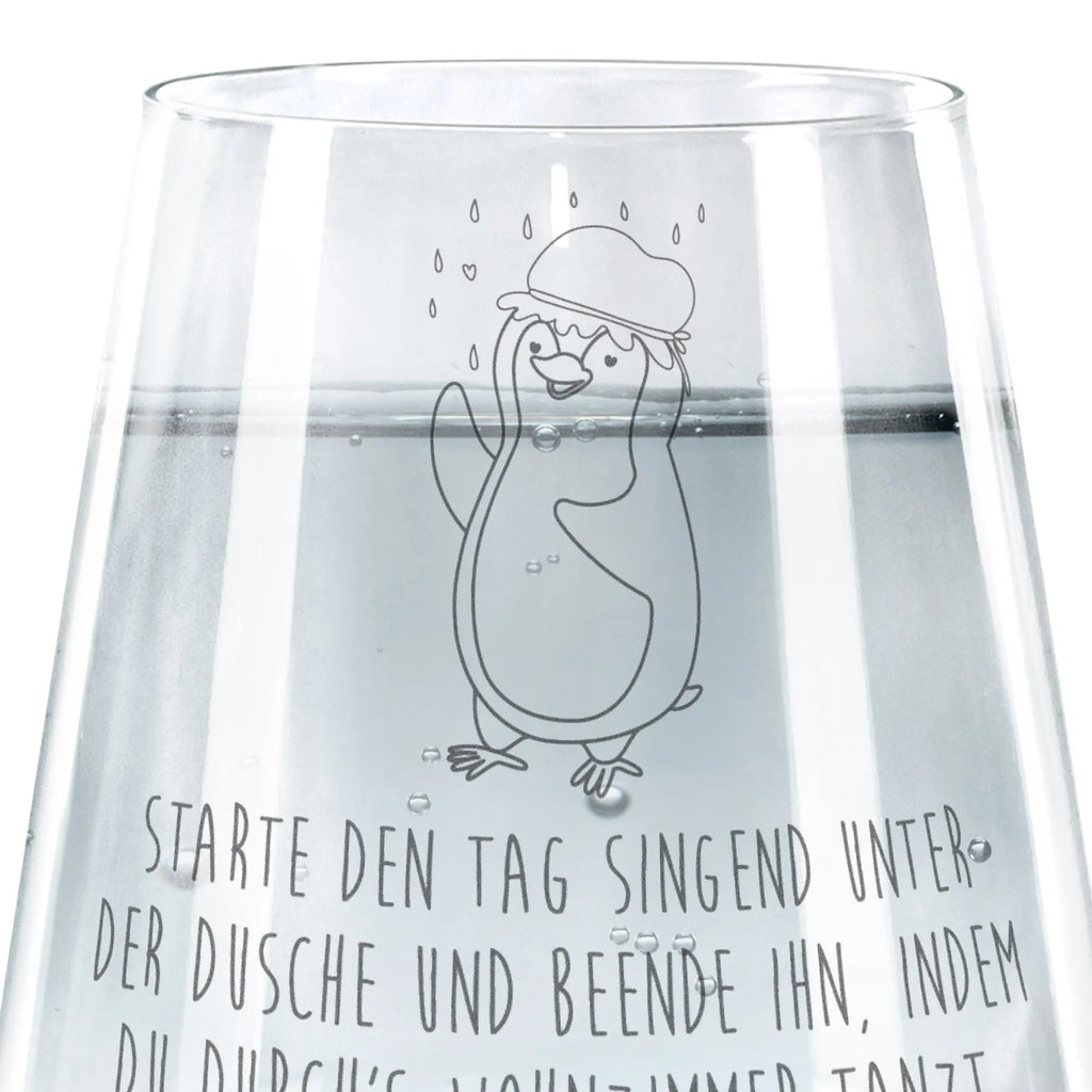 Drinking glass Penguin have a shower Penguin, North Pole, Winter, Penguins, shower, new beginning, new start, motivation, penguins, being happy, life motto