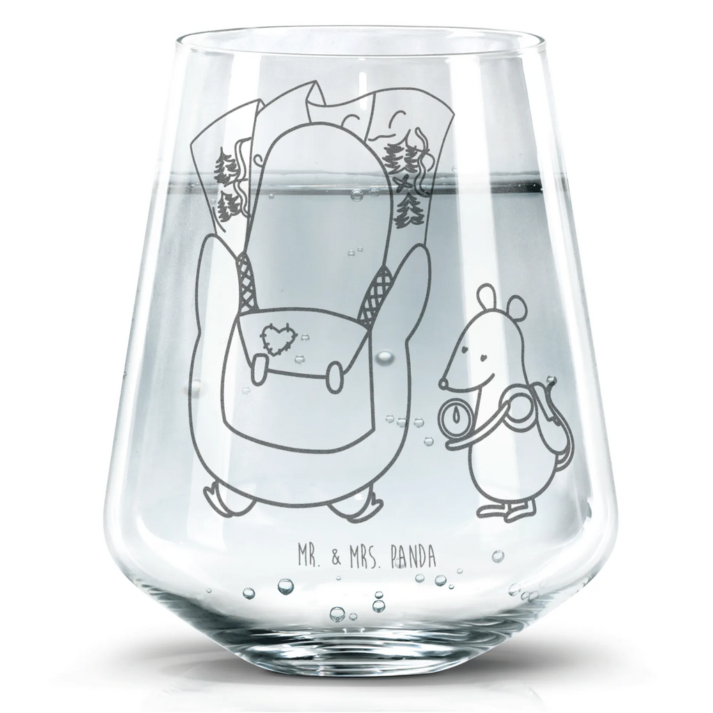 Drinking glass Penguin & Mouse Hiker Penguin, North Pole, Winter, Penguins, wanderlust, hiking, penguins, adventurer, adventure, excursion, penguin, road trip