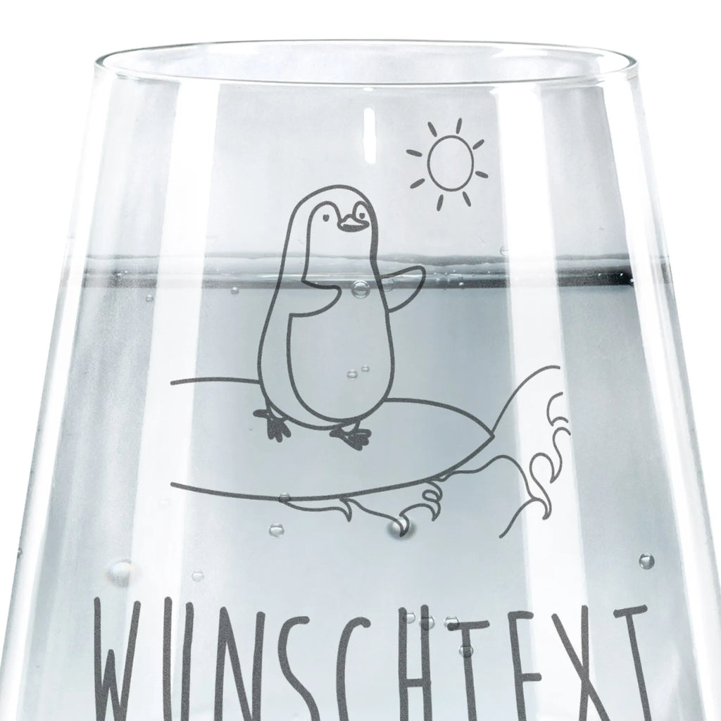 Spersonalizowana szklanka do picia Pingwin surfista Pinguin