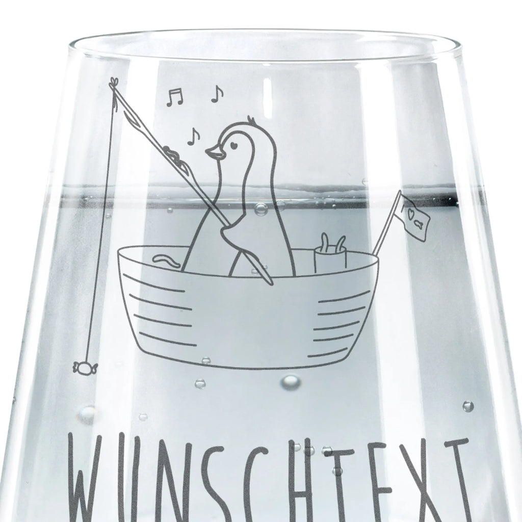 Spersonalizowana szklanka do picia pingwin łódka wędkarska Pinguin