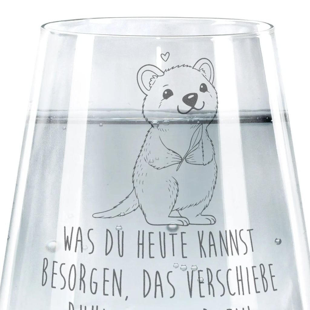 Drinking glass Quokka Happy small animals, cute, funny, cute animal motives, hand drawn, small world, funny sayings, good mood, happy, gifts, gift ideas, special gifts, animal lover, card