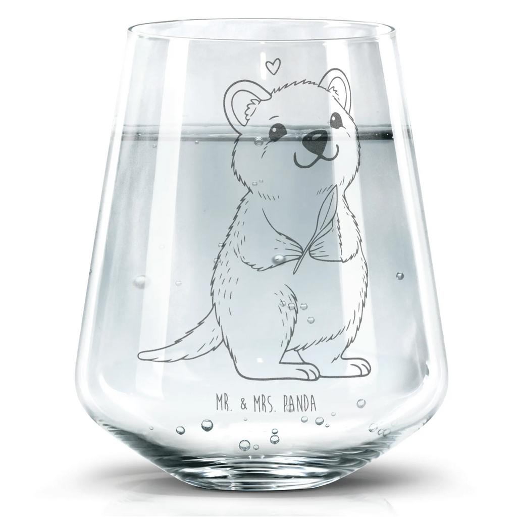 Drinking glass Quokka Happy small animals, cute, funny, cute animal motives, hand drawn, small world, funny sayings, good mood, happy, gifts, gift ideas, special gifts, animal lover, card