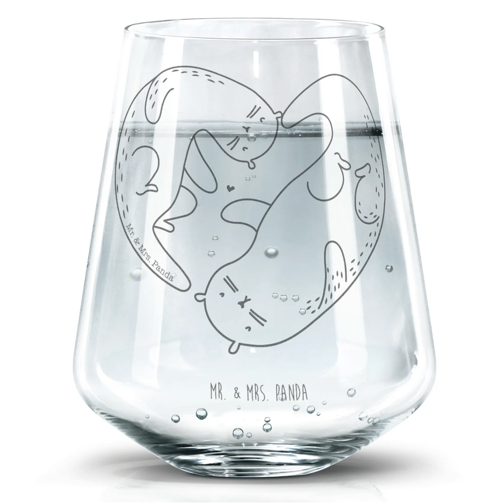 Drinking glass otter Heart otter, marten, sea otter, European otter, water mammal, aquatic animal, baby otter, predator, water, otter gifts, animal lover, gift ideas for animal lovers, animal, mammal, water animal, gifts for people in love, love, wedding day, proof of love, better half, love gift, anniversary, love you, heart, engagement, life together