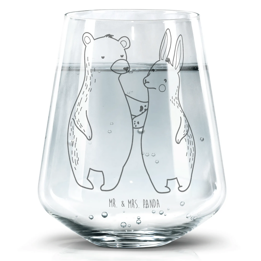Drinking glass bear and rabbit Embrace Love, Loving, Two, Together, Marriage, Engagement, Proposal of marriage, Love gift, gift for her, gift for him, anniversary gift, bear, friends, best friends, rabbit, best friend