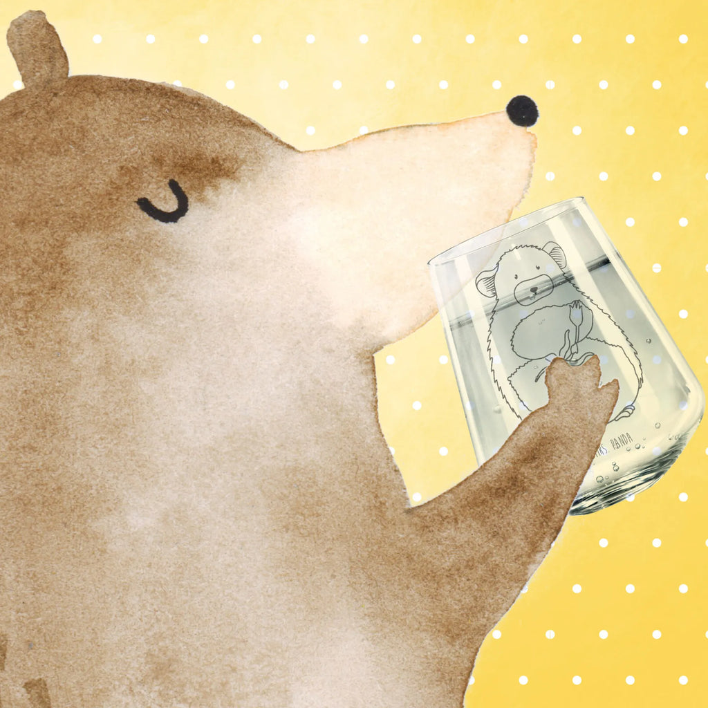 Drinking glass chinchilla flower small animals, cute, funny, cute animal motives, hand drawn, small world, funny sayings, good mood, happy, gifts, gift ideas, special gifts, animal lover, card, heartache, depression, office, grief, being sad, chinchilla, chaos, office life, chinchillas, happiness