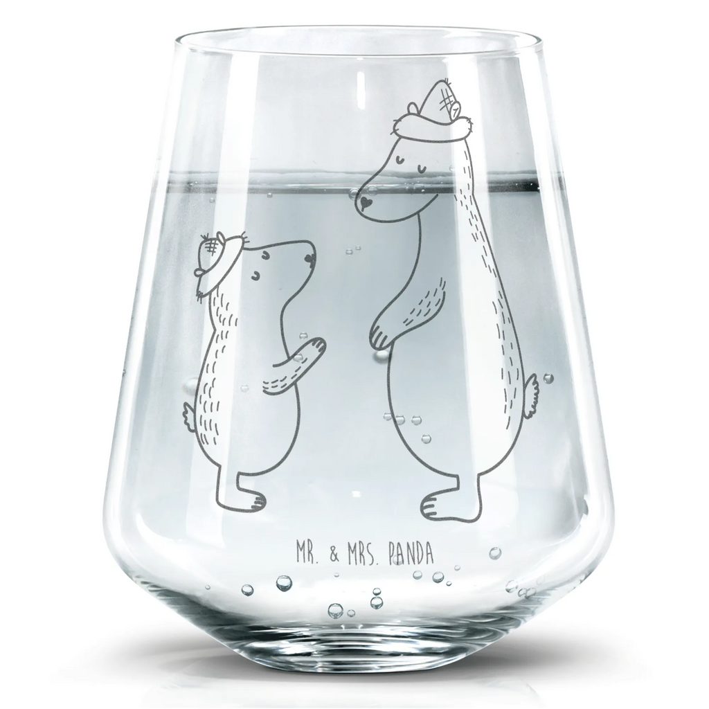 Drinking glass Bears with hats Family, Father's Day, Mother's Day, brother, sister, Mom, Dad, favourite person, son, bear, dad, father, daddy, children, father-son, family, sons, child, father's day, role model