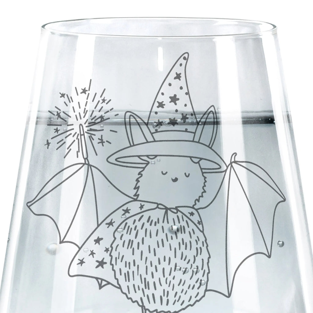 Drinking glass bat wizard small animals, cute, funny, cute animal motives, hand drawn, small world, funny sayings, good mood, happy, gifts, gift ideas, special gifts, animal lover, card, get in, bats, magicians, women, Bats, sorcerers
