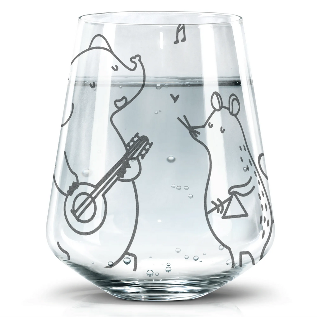 Drinking glass Big tape small animals, cute, funny, cute animal motives, hand drawn, small world, funny sayings, good mood, happy, gifts, gift ideas, special gifts, animal lover, card, band, penguin, mouse, music, dog, elephant, triangle, dolphin, musicians, guitar