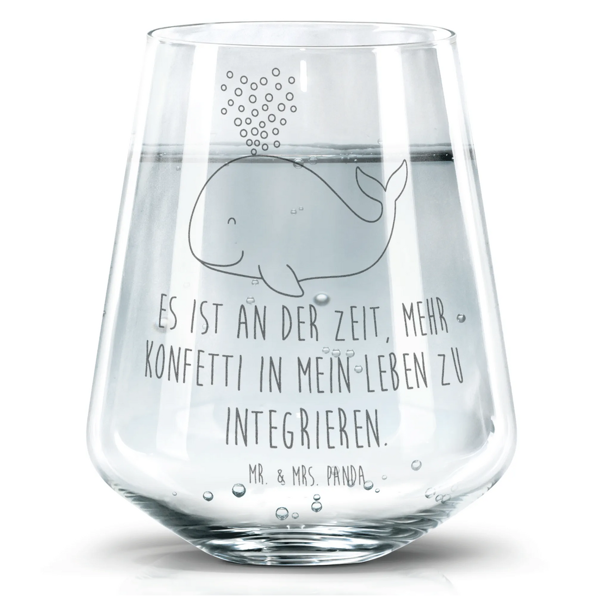 szklanka wieloryb konfetti Zwierzeta morskie, Morze, Wakacje