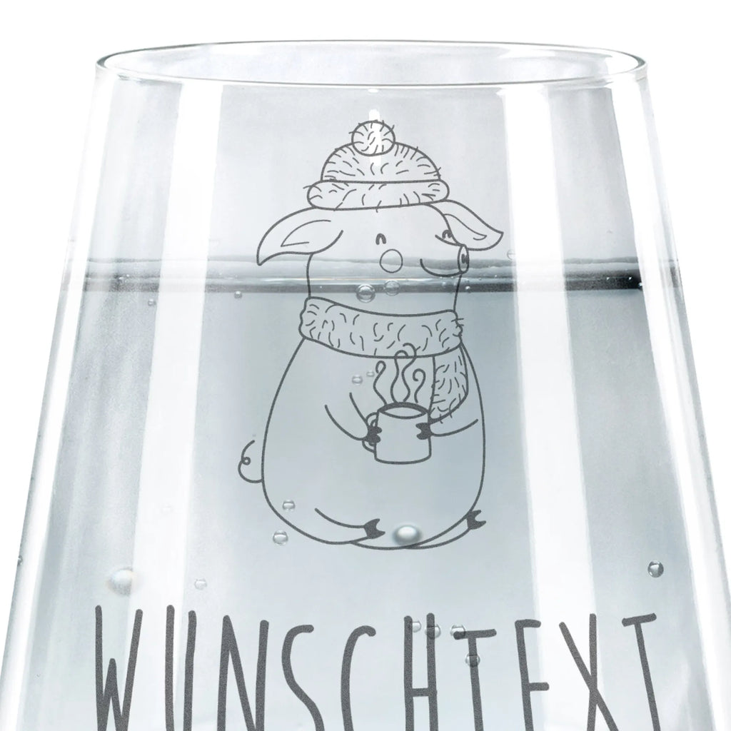 Personalized Drinking Glass Pig Mulled wine Winter, Christmas, Christmas time, snow, mulled wine, Christmas market, mulled pig, punch