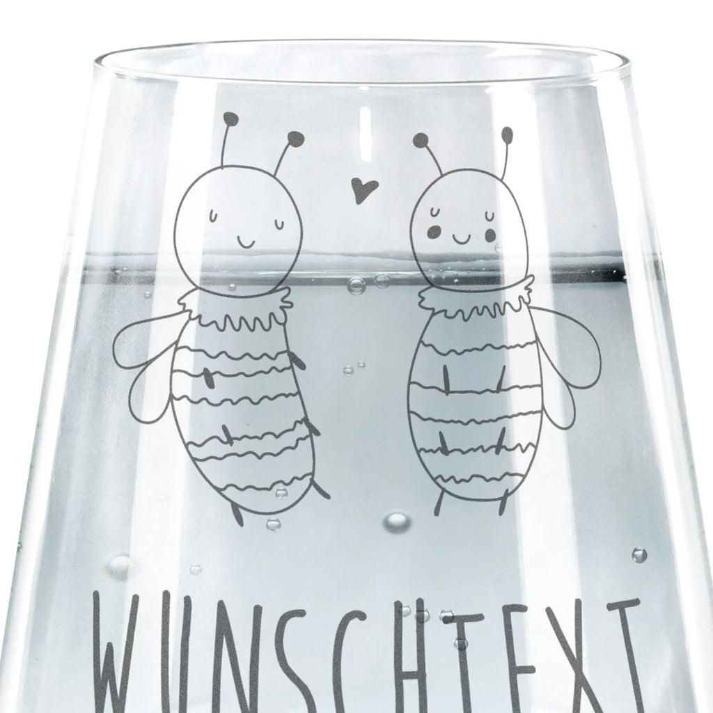 Personalized Drinking Glass bee In love Bee, wasp, bumblebee
