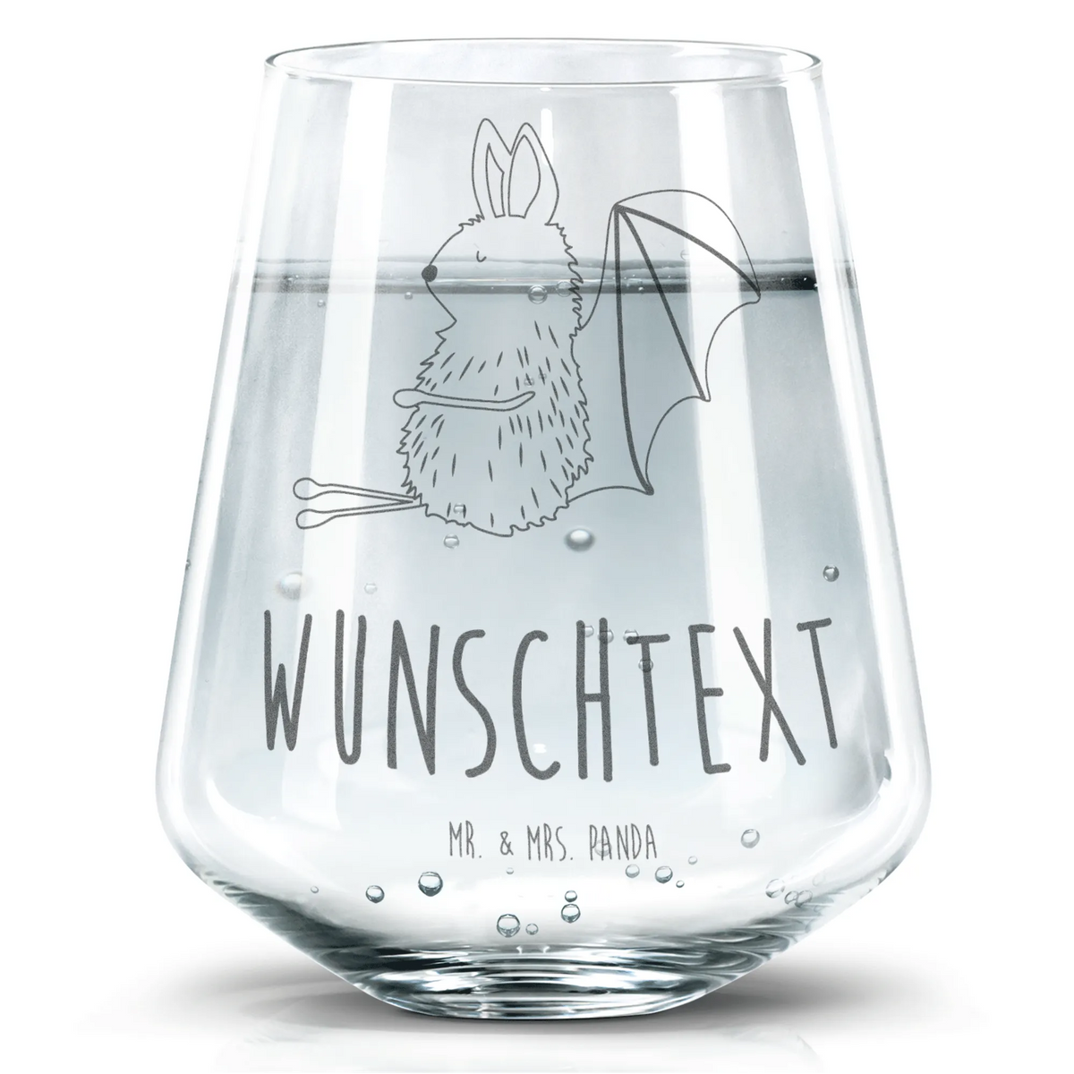Personalized Drinking Glass bat Sit small animals, cute, funny, cute animal motives, hand drawn, small world, funny sayings, good mood, happy, gifts, gift ideas, special gifts, animal lover, card, bats, relax, bat, motivation