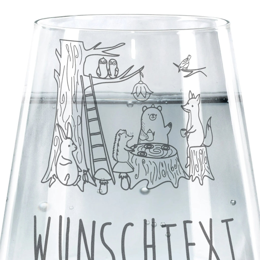 Personalized Drinking Glass forest animals picnic small animals, cute, funny, cute animal motives, hand drawn, small world, funny sayings, good mood, happy, gifts, gift ideas, special gifts, animal lover, card, mouse, forest, hare, picnic, fox, squirrel, forest animals, hedgehog