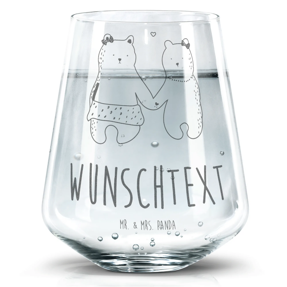 Personalized Drinking Glass bear Girlfriend bear, teddy, teddy bear, cuddly toy, bear girlfriend best friend love proof of love loves buddy buddy