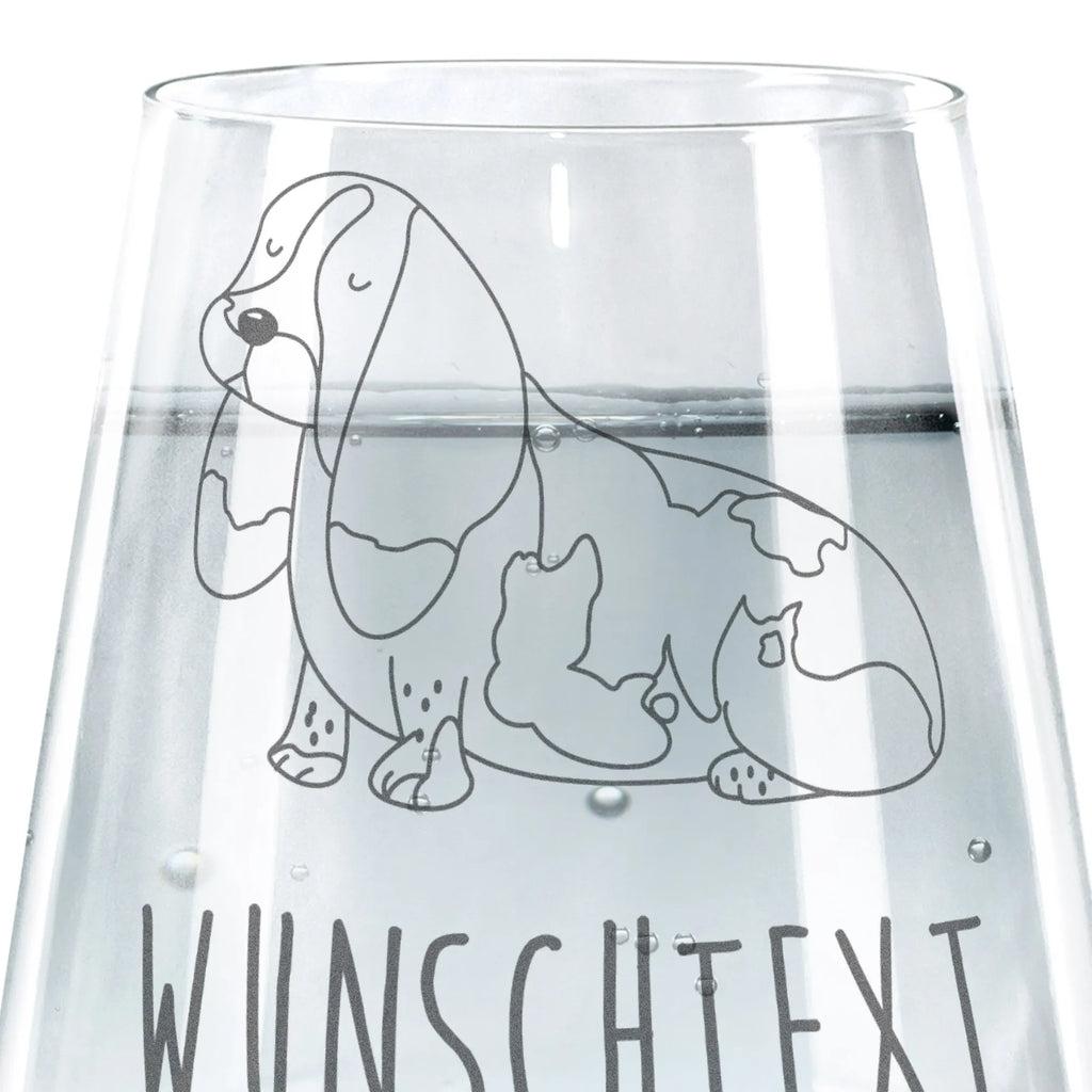 Personalizowana szklanka do picia pies Basset Hound Pies, motyw psa, zwierzę domowe, rasa psa, miłośnik zwierząt, właściciel psa, powiedzenia