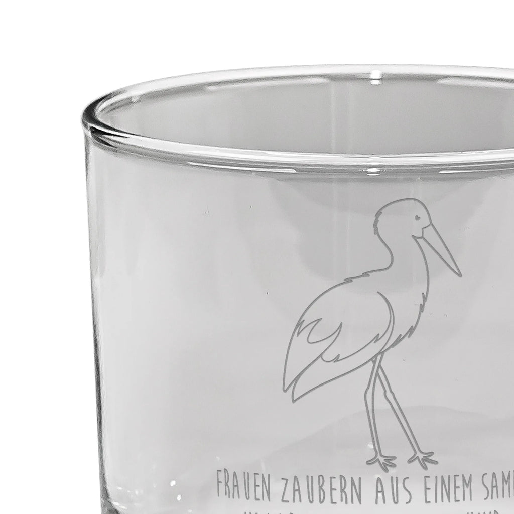 Whiskey Glass Stork small animals, cute, funny, cute animal motives, hand drawn, small world, funny sayings, good mood, happy, gifts, gift ideas, special gifts, animal lover, card, stork, becoming a mother, baby, mother, birth, pregnancy, pregnant, baby bump, mothers