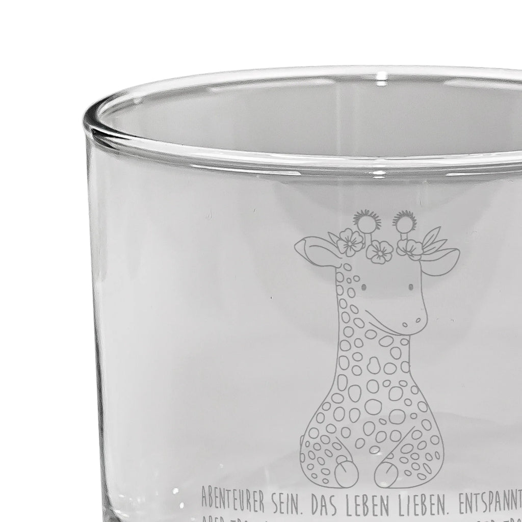 Whiskey Glas Giraffe Blumenkranz Whiskygläser, Edle Whiskygläser, Whiskyglas mit Gravur, Whiskeylgas, Whiskey Glas mit Sprüchen, Whiskeyglas mit Spruch, Whiskey Glas mit Gravur, Gravur Whiskyglas, Whisky Gläser, Whiskey Glas, Whiskey Tumbler, Afrika, Wildtiere, Blumenkranz, Freundin, Abenteurer, Giraffe, Selbstliebe