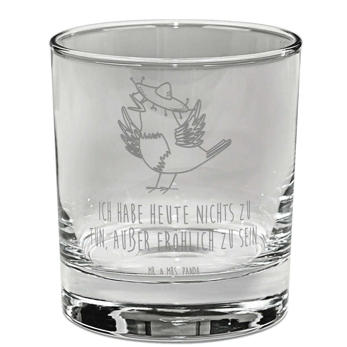 Whiskey Glas Rabe Sombrero Whiskyglas, Scotch Glas, Whiskey Tumbler, Whiskey Becher, Gravur Whiskyglas, Spirituosenglas, Whiskeyglas, Rocks Glas, Bourbon Glas, Old Fashioned Glas, Whisky Becher, eiswürfelglas, Tumbler, Lowball Glas, Tumbler Glas, Whisky Tumbler, Lustige Sprüche, Tiere, Tiermotive, Gute Laune, Fröhlich sein, Froh, Glück Spruch, glücklich sein, Vogel, Motivation, Spruch Positiv, Elster, Rabe, Vögel