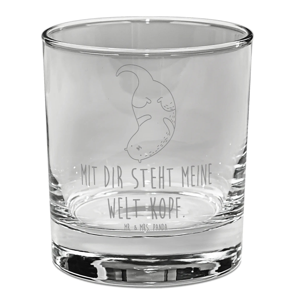 Whiskey Glass otter upside down animal lover, marten, sea otter, European otter, water mammal, aquatic animal, baby otter, predator, water, otter gifts, gift ideas for animal lovers, animal, mammal, water animal, gifts for people in love, Otter Sea Otter Lake Otter
