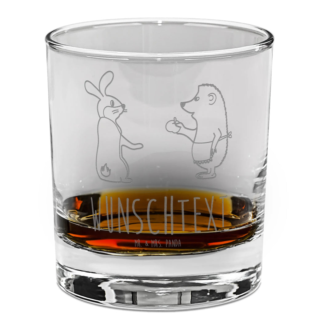 Personalisiertes Whiskey Glas Hase Igel Whiskeylgas, Whiskeyglas mit Spruch, Whiskey Glas, Whiskey Glas mit Sprüchen, Whiskey Glas mit Gravur, Tiermotive, Gute Laune, lustige Sprüche, Tiere, Igel und Hase, Hase, Spruch romantisch, Igel, Trösten, Trennungsschmerz, Liebe Spruch, Herzschmerz, Liebeskummer Geschenk