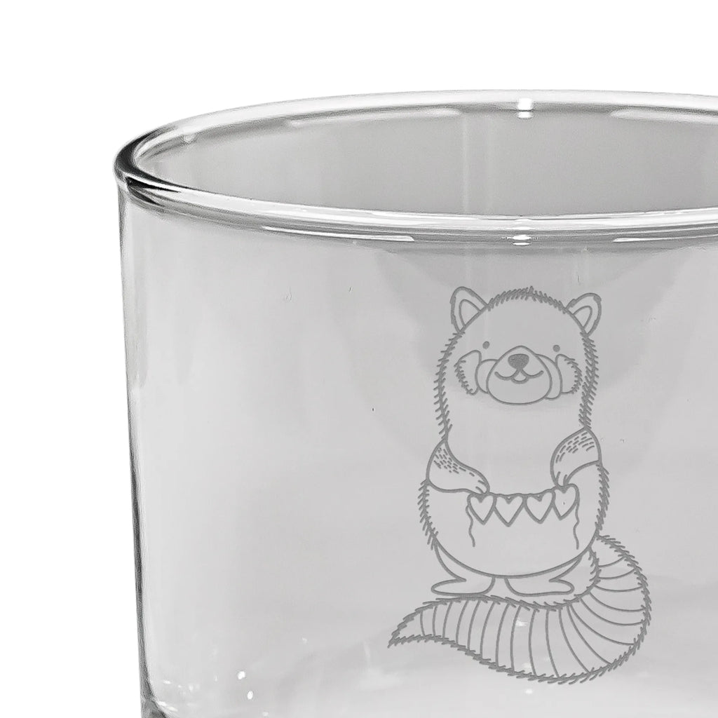 Personalisiertes Whiskey Glas Roter Panda Whiskey Glas, Whiskey Glas mit Gravur, Whiskey Glas mit Sprüchen, Whiskeyglas mit Spruch, Whiskeylgas, Tiermotive, Gute Laune, lustige Sprüche, Tiere, Rot, Liebe, Liebling, Lieblingsmensch, Herz, Panda