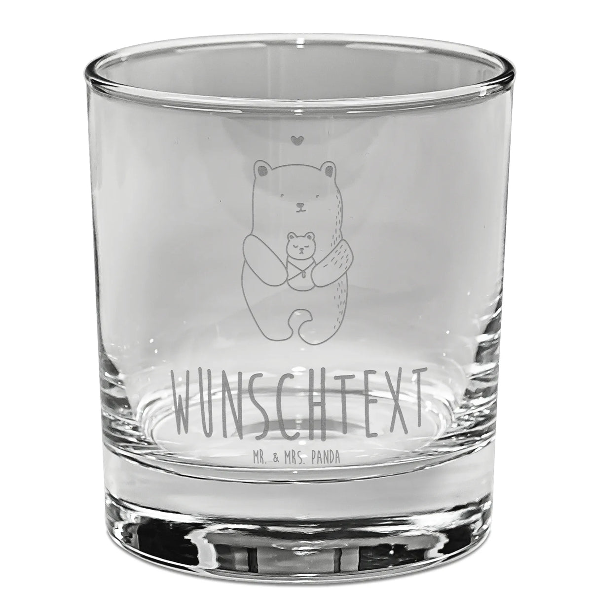 Spersonalizowana szklanka do whisky Niedźwiedź Niemowlę Niedźwiedź, Miś, Pluszowy miś