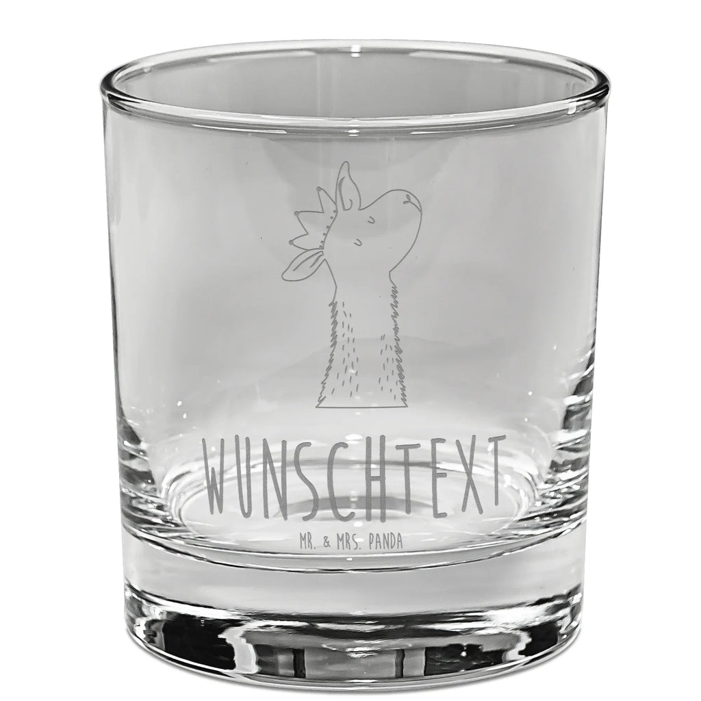 Personalized Whiskey Glass llama head king Llama, llama, alpaca, trendy animal, high school graduation, mum, lamas, girlfriend, dad, queen, lama, office colleague, king, boss, colleague, supervisor