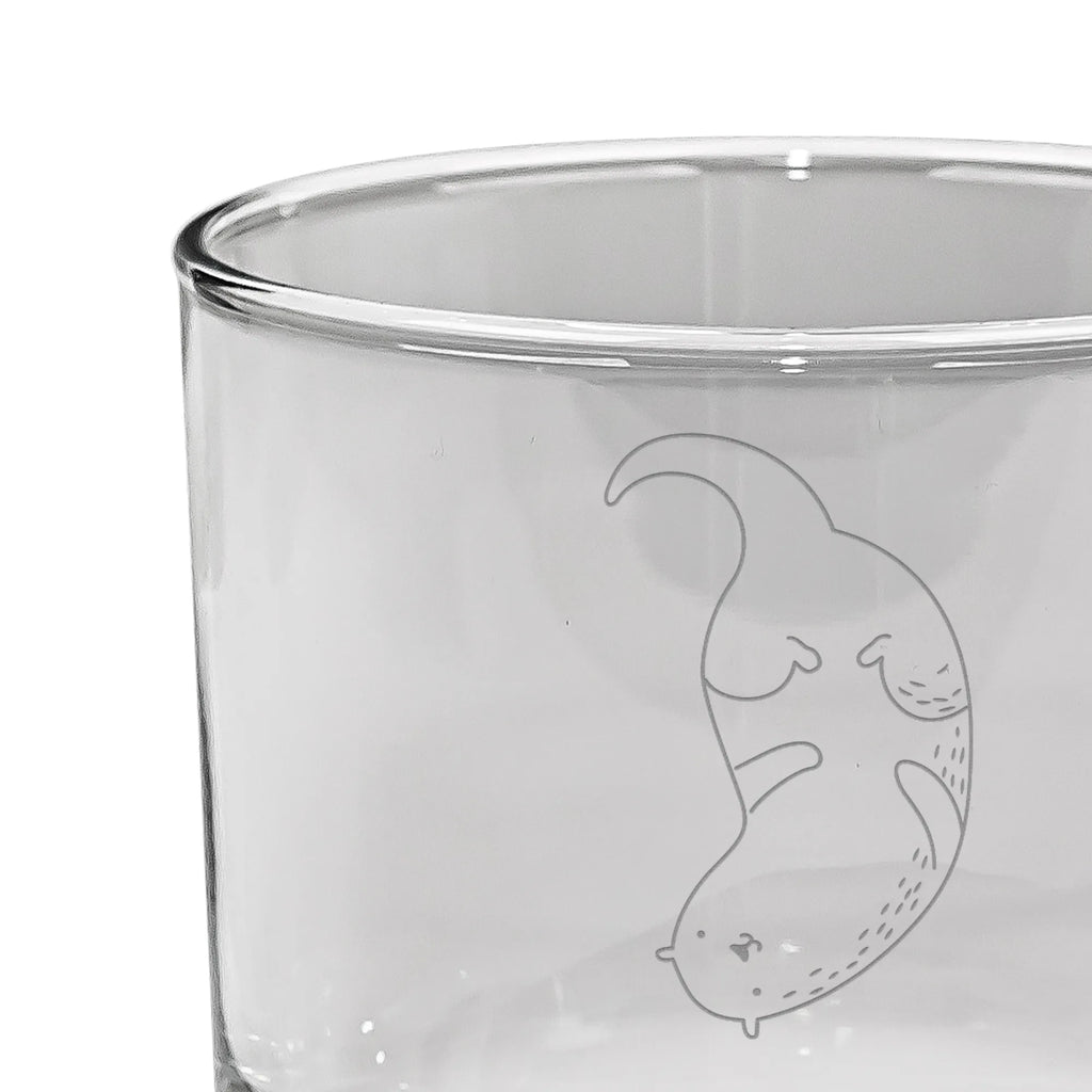Personalisiertes Whiskey Glas Otter Kopfüber Whiskeyglas mit Spruch, Whiskey Glas mit Gravur, Whiskeylgas, Whiskey Glas mit Sprüchen, Whiskey Glas, Otter, Fischotter, Seeotter, Otter Seeotter See Otter