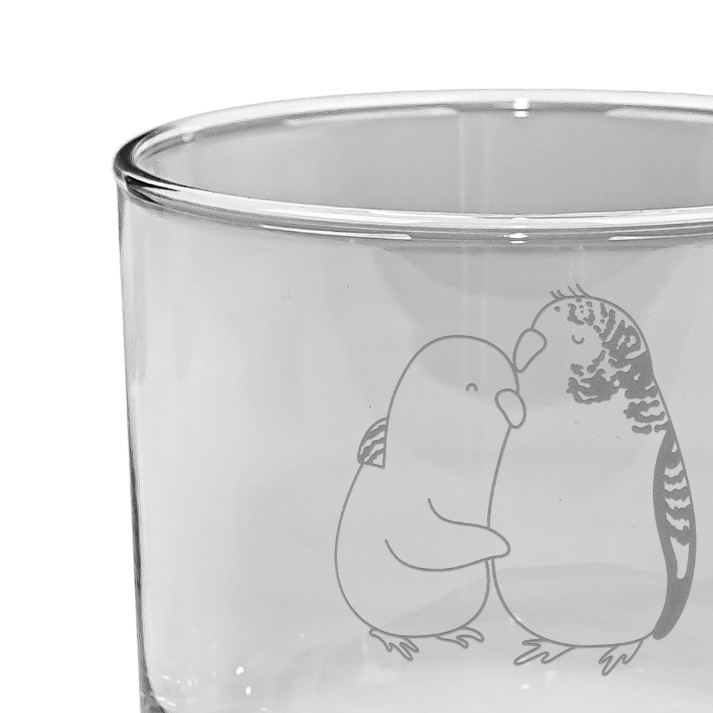 Personalized Whiskey Glass Parakeets in love Love, Loving, Two, Together, Marriage, Engagement, Proposal of marriage, Love gift, gift for her, gift for him, anniversary gift, trust, love, birds, budgie, closeness, cuddling