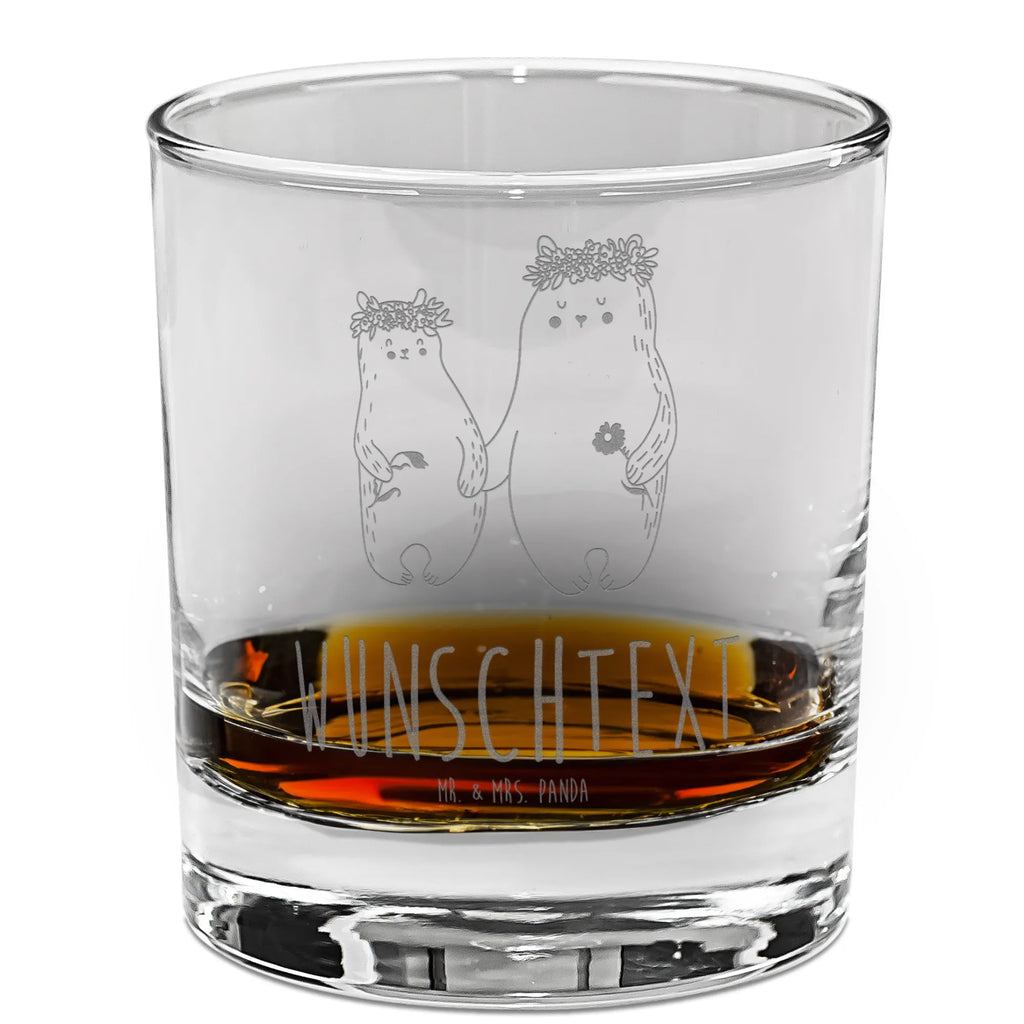 Spersonalizowana szklanka do whisky Niedźwiedzie z wianuszkiem Rodzina, Dzień Ojca, Dzień Matki, brat, siostra, mama, tata, babcia, dziadek