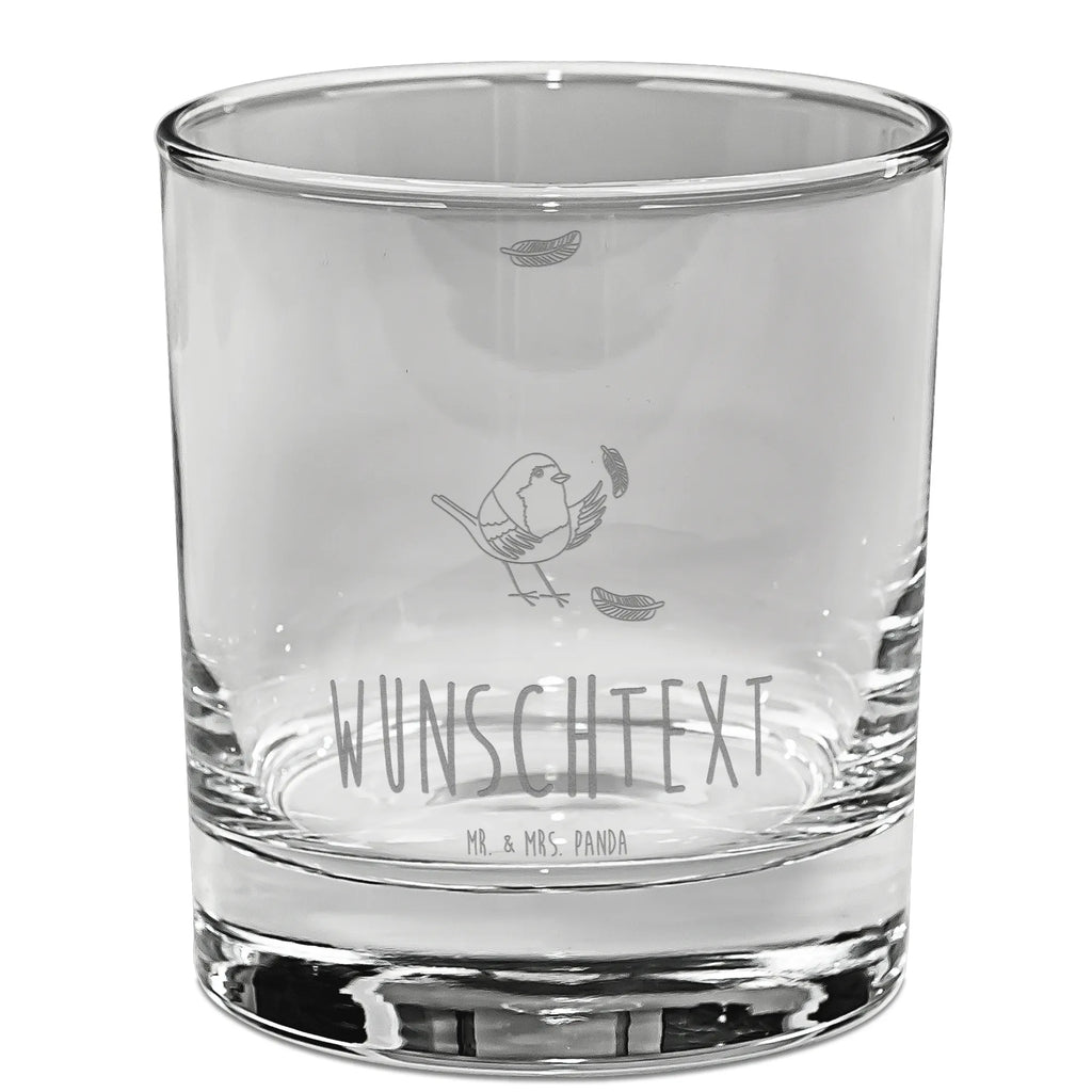 Personalized Whiskey Glass robin feathers small animals, cute, funny, cute animal motives, hand drawn, small world, funny sayings, good mood, happy, gifts, gift ideas, special gifts, animal lover, card, What if i fall, robin, bird, flying, slogan courage, motivation pictures, slogan motivation, motivation slogans
