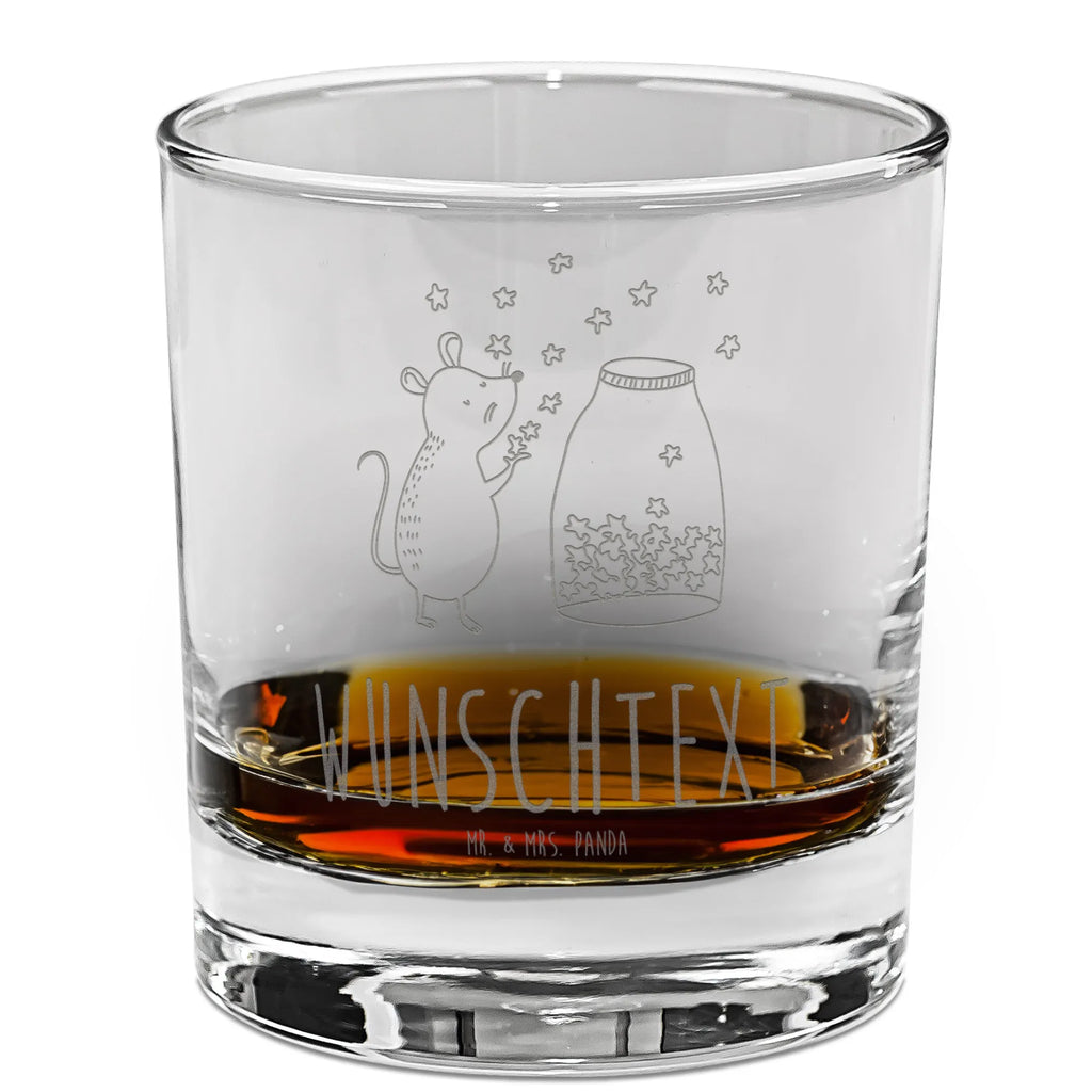 Personalized Whiskey Glass Mouse Stars small animals, cute, funny, cute animal motives, hand drawn, small world, funny sayings, good mood, happy, gifts, gift ideas, special gifts, animal lover, card, child, baptism, hope, wish, pregnancy, stars, birth, first child, baptism gift, Mouse, child birthday, dreams, birthday