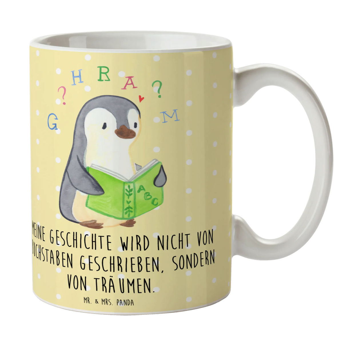 Mug Penguin Dyslexia mug, gift mug, custom mug, latte mug, porcelain mug, ceramic mug, mug with quotes, novelty mug, coffee mug, tea mug, office mug, personalized mug, mug with designs